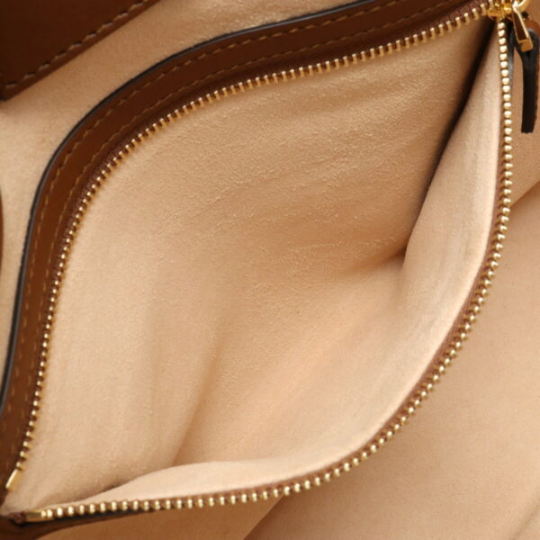 12430318 5 Gucci GG Supreme Tote Bag Leather Beige Brown