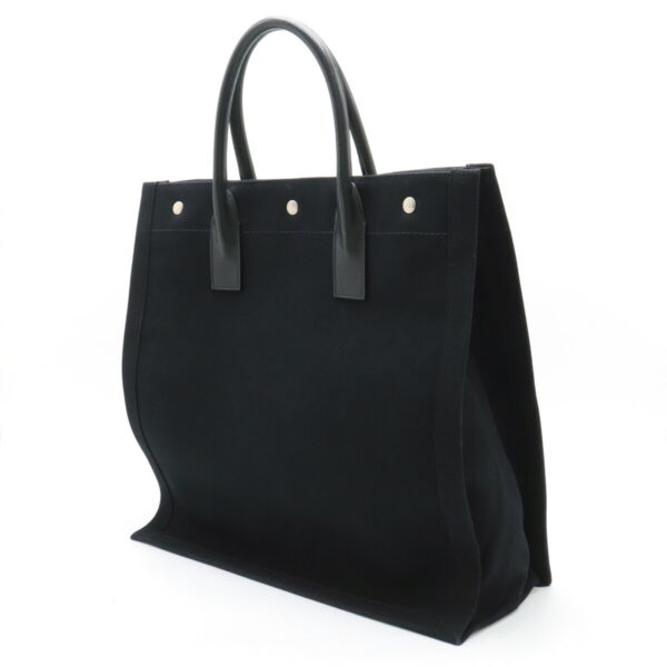 12430320 2 Saint Laurent Rive Gauche Tote Bag Leather Black