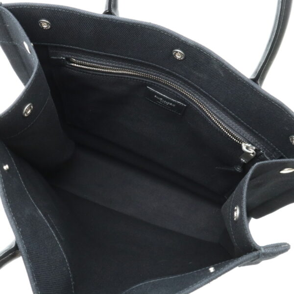 12430320 5 Saint Laurent Rive Gauche Tote Bag Leather Black