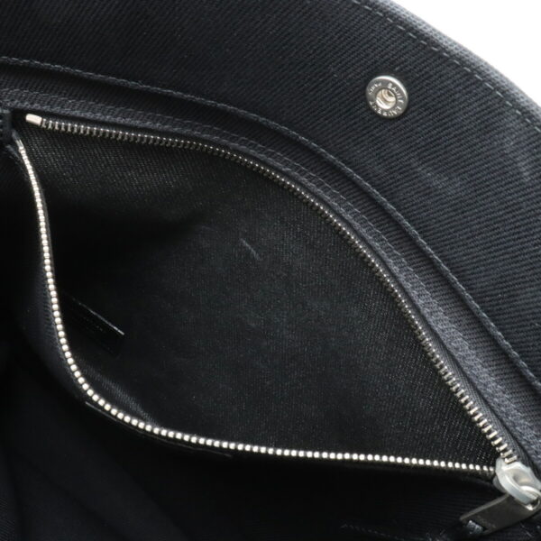 12430320 7 Saint Laurent Rive Gauche Tote Bag Leather Black