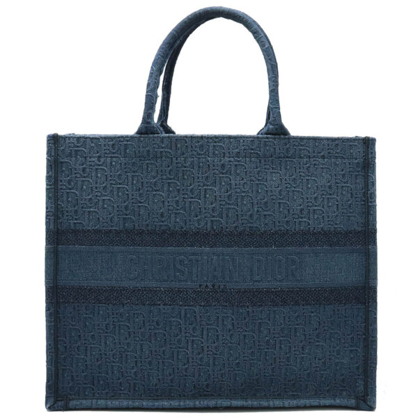 12430330 1 Christian Dior Book Tote Large Denim Blue