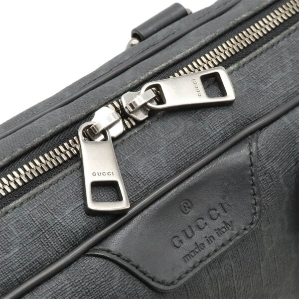 12430524 6 Gucci GG Supreme Business Bag Leather Dark Gray