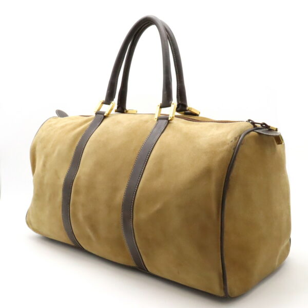 12440084 2 Loewe Anagram Travel Bag Suede Leather Beige