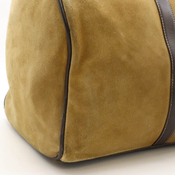 12440084 8 Loewe Anagram Travel Bag Suede Leather Beige