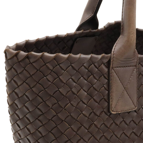 12440114 6 Bottega Veneta Intrecciato Cabas PM Tote Leather Brown