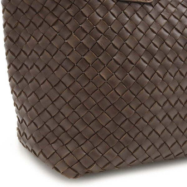 12440114 7 Bottega Veneta Intrecciato Cabas PM Tote Leather Brown