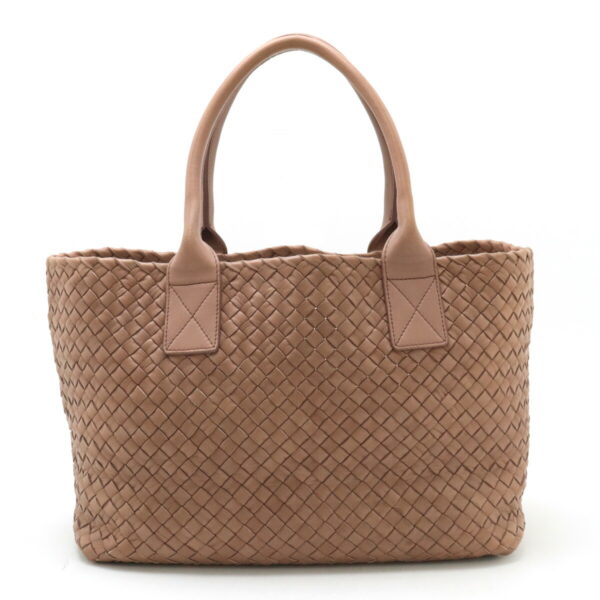 12440160 1 Bottega Veneta Intrecciato Cabas PM Tote Leather Dusty Pink