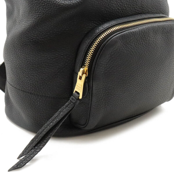 12440274 6 Prada Backpack Rucksack Leather Nero Black