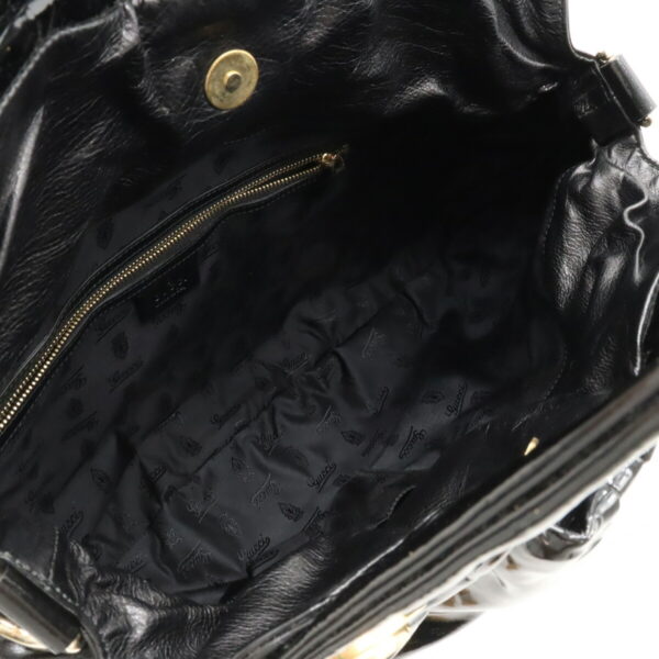 12440332 5 Gucci Hysteria Tote Bag 2way Shoulder Bag Patent Leather Black