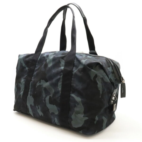 12440354 2 Prada Bag Camouflage Nylon Bleu Navy Multicolor