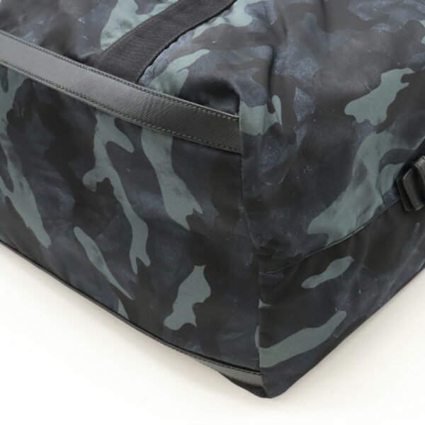 12440354 3 Prada Bag Camouflage Nylon Bleu Navy Multicolor