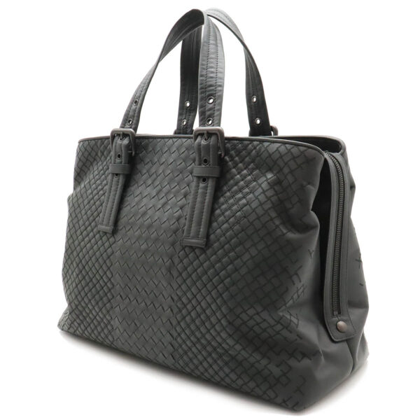 12440477 2 Bottega Veneta Intreccio Aurelio Tote Leather Gray