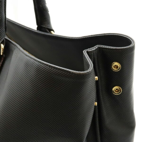 12440488 6 Bottega Veneta Marco Polo Tote Leather Black