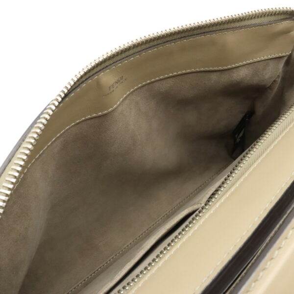 12440600 5 Fendi Fendicom Handbag 2way Leather Greige