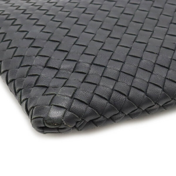 12440602 3 Bottega Veneta Intrecciato Clutch Leather Navy