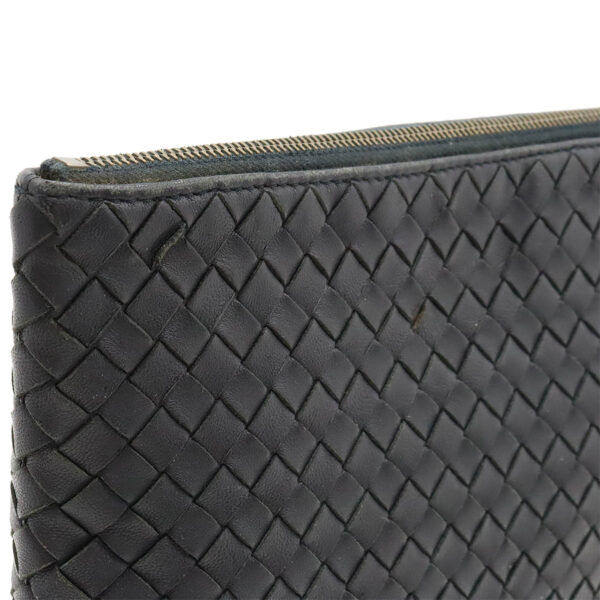 12440602 4 Bottega Veneta Intrecciato Clutch Leather Navy