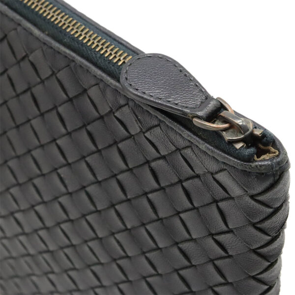 12440602 5 Bottega Veneta Intrecciato Clutch Leather Dark Navy