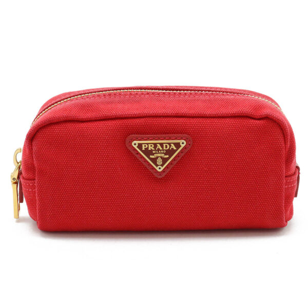 12440750 1 Prada Multi Pouch Pouch Canvas Rosso Red