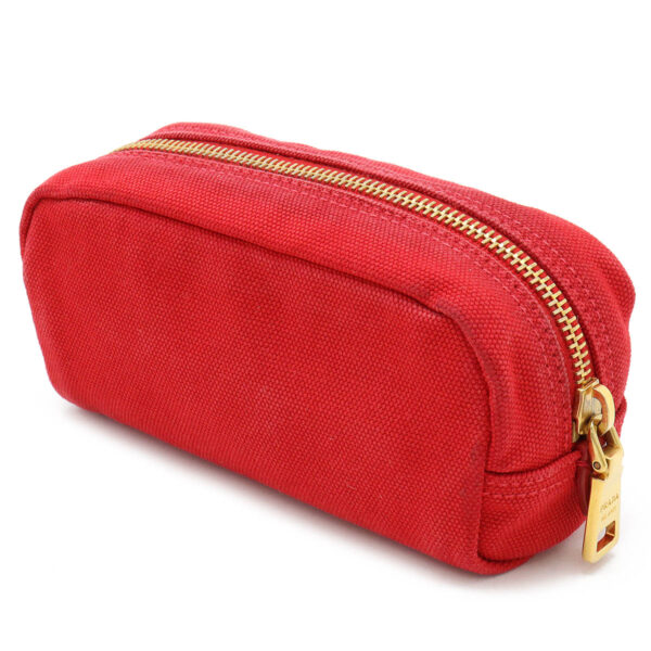 12440750 2 Prada Multi Pouch Pouch Canvas Rosso Red