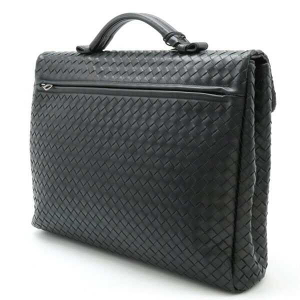 12440839 2 Bottega Veneta Intrecciato Briefcase Leather Black