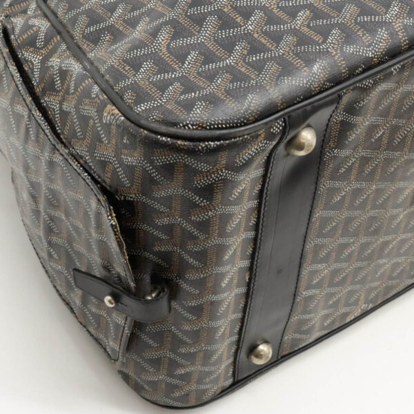 12440858 3 Goyard Sac Cyan Yuro Pet Carrier Bag Leather Black