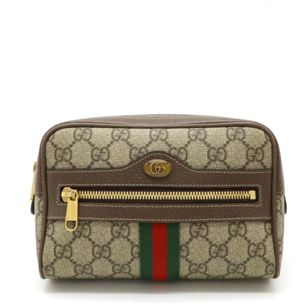 12440936 1 Gucci Ophidia GG Supreme Belt Bag Beige Brown