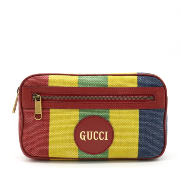 12450109 1 Gucci Viadera Striped Body Bag Red Yellow Blue