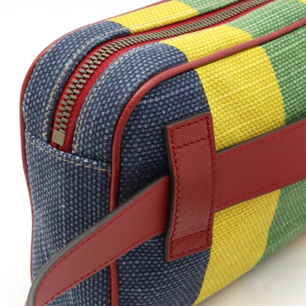 12450109 6 Gucci Viadera Striped Body Bag Red Yellow Blue