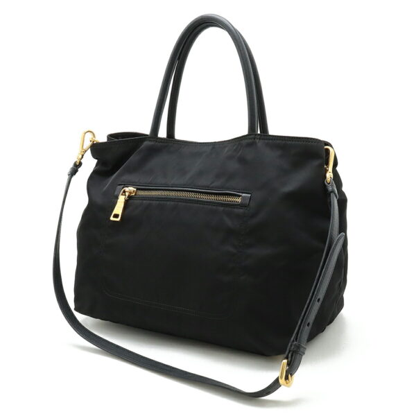 12450480 2 Prada Tote Bag 2WAY Nylon Leather Nero Black