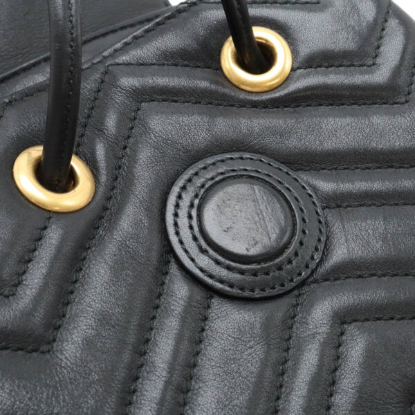 12450572 8 Gucci GG Marmont Rucksack Leather Black