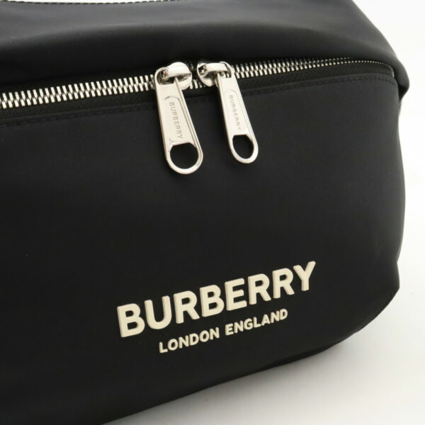 12450576 6 Burberry Sonny Waist Pouch Nylon Leather Black