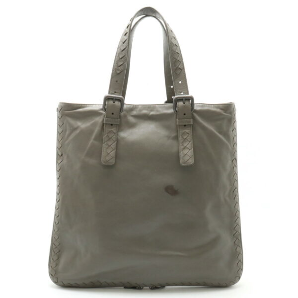 12450581 1 Bottega Veneta Intrecciato Tote Leather Gray