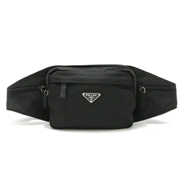 12450594 1 Prada Waist Pouch Body Bag Nylon Nero Black