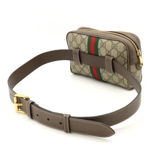 12450621 2 Gucci Ophidia GG Supreme Belt Bag Leather Beige Brown