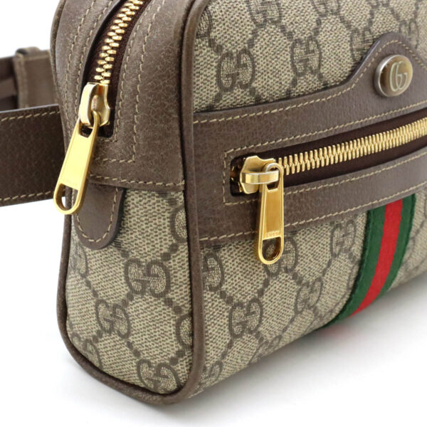 12450621 4 Gucci Ophidia GG Supreme Belt Bag Leather Beige Brown