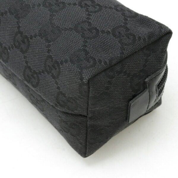 12450750 3 Gucci GG Cosmetic Pouch Leather Black