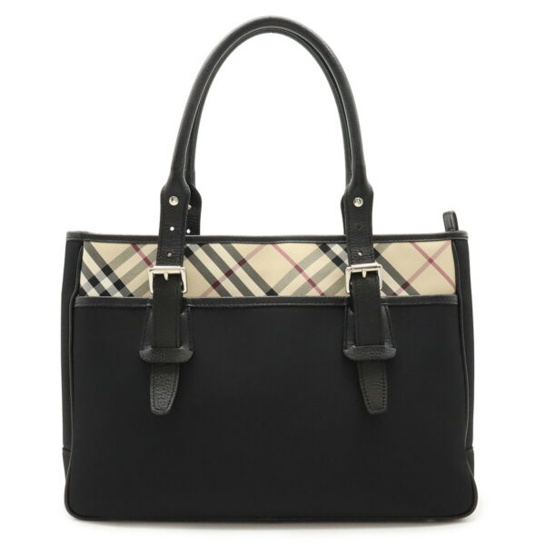 12450763 1 Burberry Nova Check Business Bag Nylon Leather Black