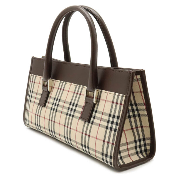 12450767 2 Burberry Nova Check Horizontal Handbag Leather Beige