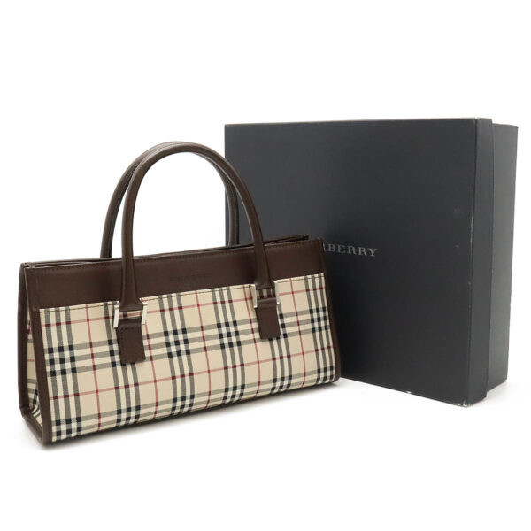 12450767 8 Burberry Nova Check Horizontal Handbag Leather Beige