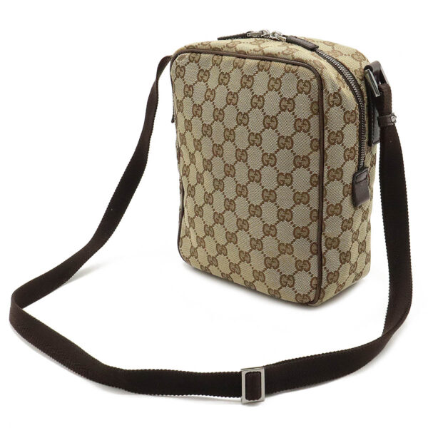 12450768 2 Gucci GG Crossbody Bag Leather Beige Brown