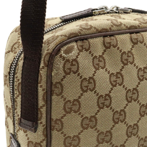 12450768 6 Gucci GG Crossbody Bag Leather Beige Brown