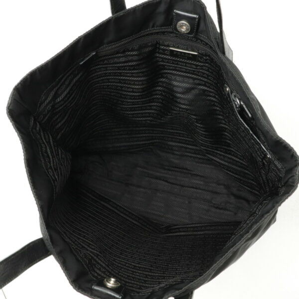 12460079 6 Prada Tote Bag Nylon Leather Nero Black