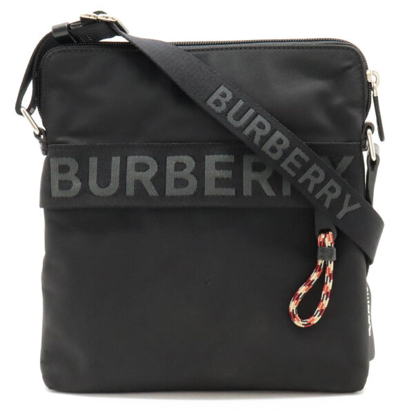 12460097 1 Burberry London Crossbody Bag Nylon Leather Black