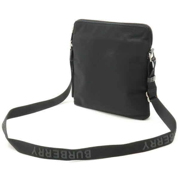 12460097 2 Burberry London Crossbody Bag Nylon Leather Black