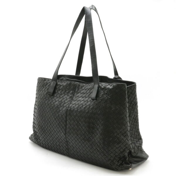 12460199 2 Bottega Veneta Intrecciato Tote Leather Black