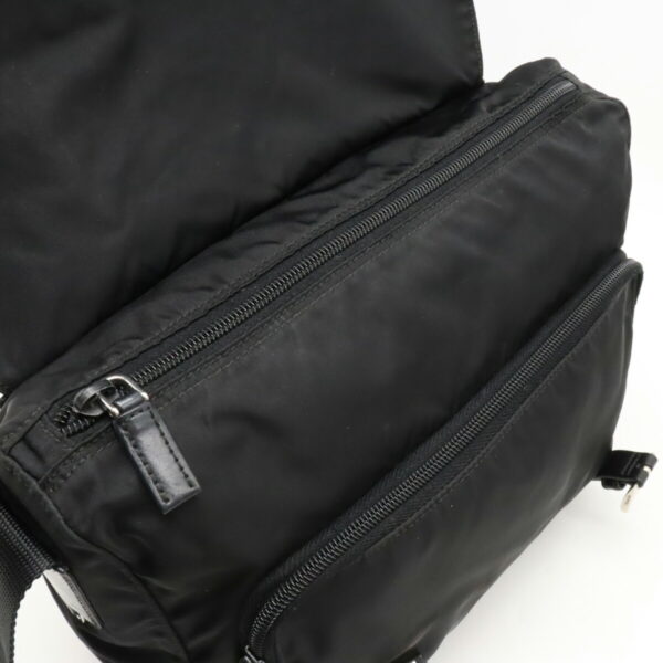 12460304 6 Prada Shoulder Messenger Bag Nylon Leather Nero Black