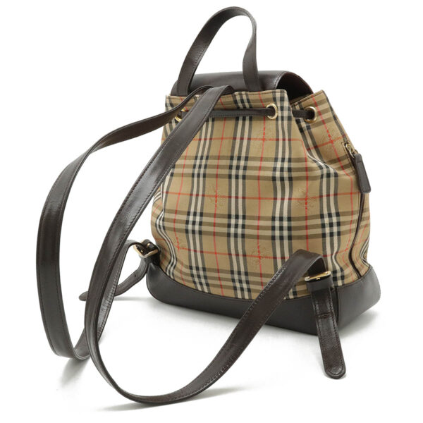 12460356 2 Burberry Nova Check Shadow Horse Backpack Leather Beige