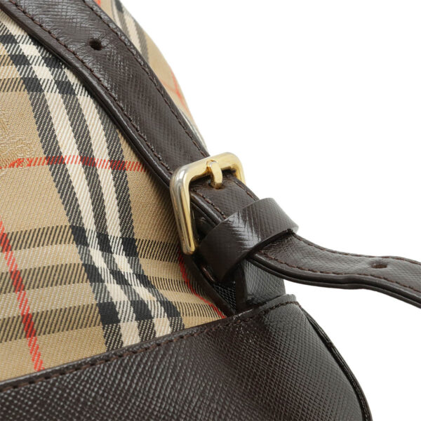 12460356 4 Burberry Nova Check Shadow Horse Backpack Leather Beige