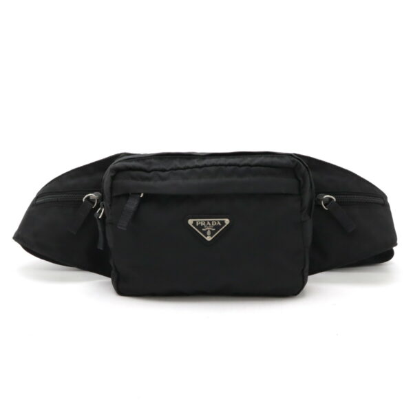 12460454 1 Prada Waist Pouch Nylon Nero Black