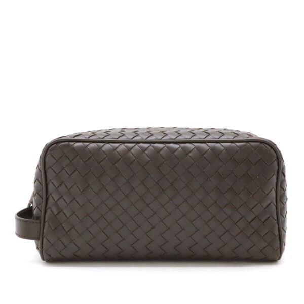 12460683 1 Bottega Veneta Intrecciato Clutch Leather Brown